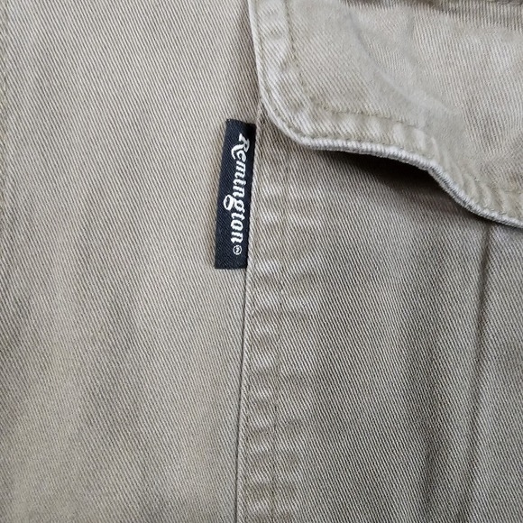 Remington Work Shirt Large Heavy Twill Grunge Biker Mechanic Utility Outdoor - Picture 2 of 14